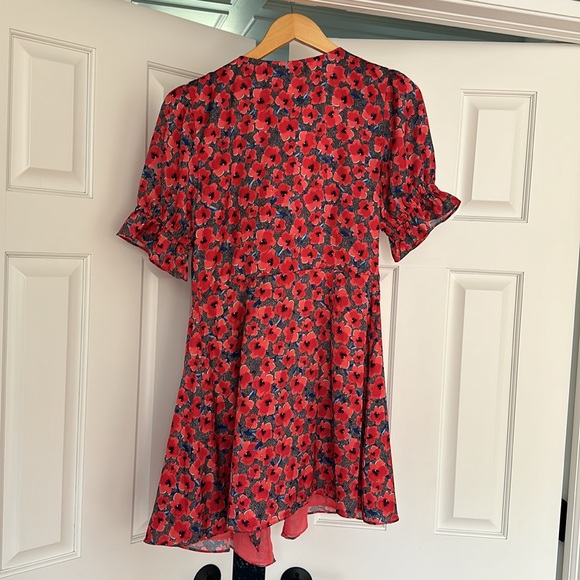 House of Harlow Aja Mini dress in red poppy floral - Picture 7 of 7